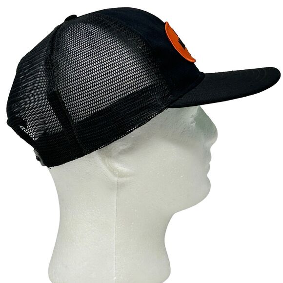 Vintage Mission CP CSP Patch Trucker Hat Baseball Cap 80s Black Mesh Snapback - Picture 7 of 9